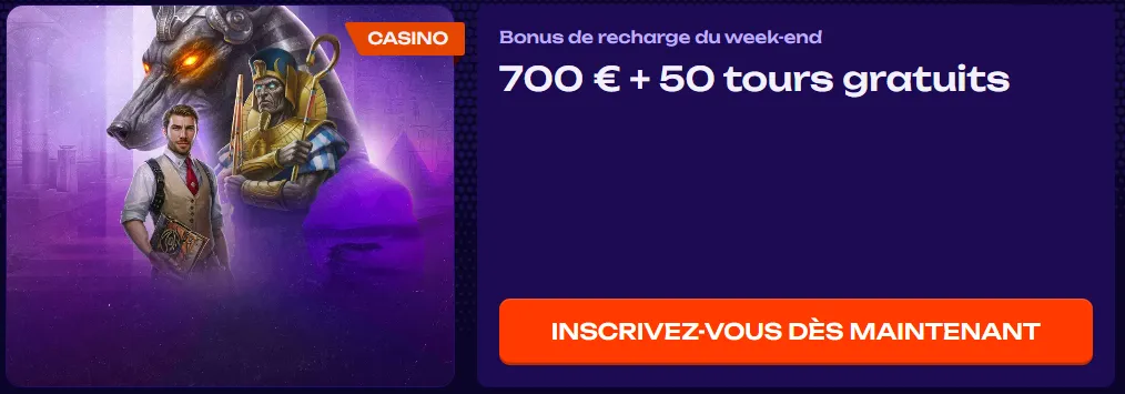 Weekend Reload Bonus X3bet – Recharge bonus jusqu'à 700 € + 50 free spins