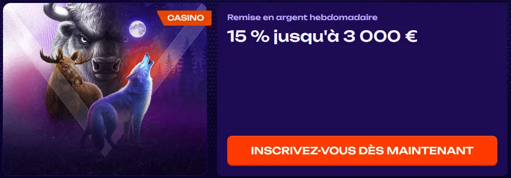 Weekly Cashback X3bet – 15% de cashback hebdomadaire jusqu'à 3000 €