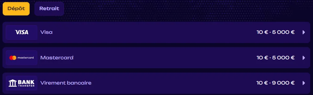 Dépôts rapides X3bet Casino – Méthodes de paiement sécurisées et instantanées